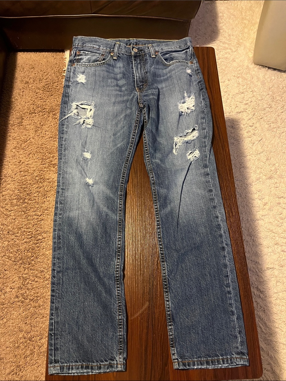 Men’s Levi’s 511 distressed jeans 32x30